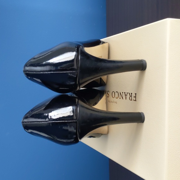 Franco Sarto Black Patent Leather Pumps with Platform size 8.5 - Picture 3 of 8